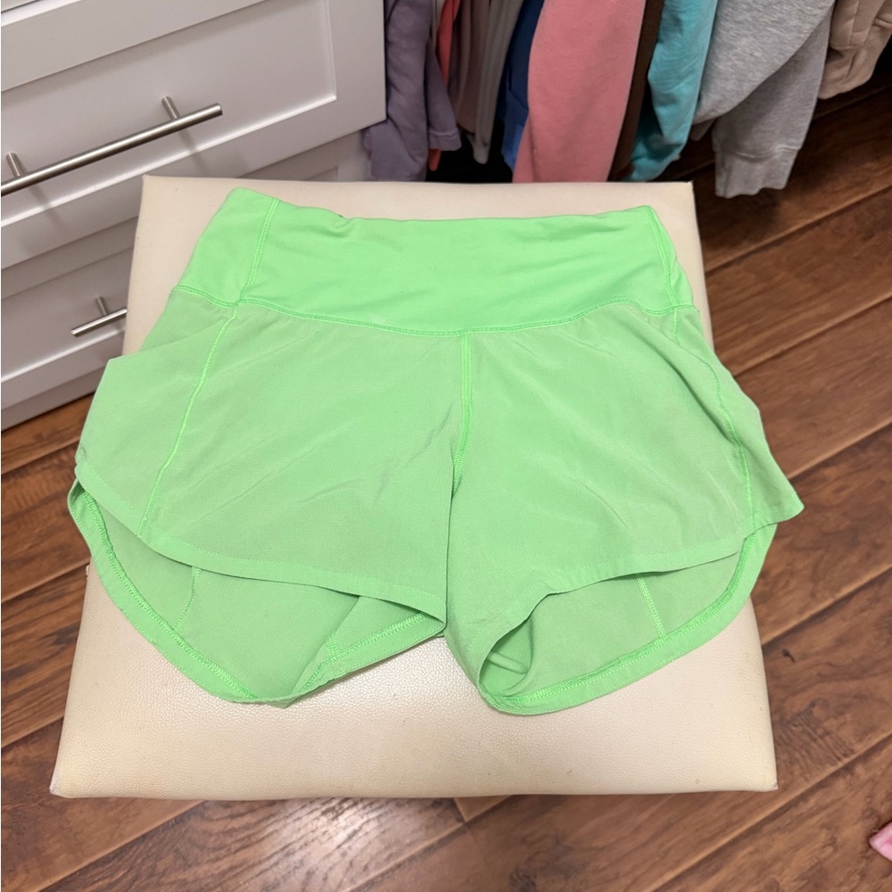 Lululemon Athletica Lime Green Athletic Shorts